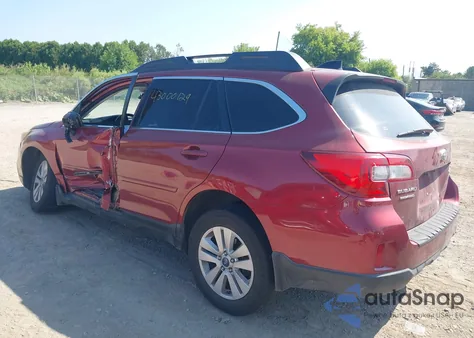 2016 Subaru Outback 2.5I Premium z USA, uszkodzony, nr VIN 4S4BSAHC7G3214933